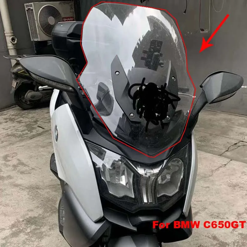 Передний экран на лобовое стекло C650 GT для скутера мотоцикла BMW C650GT 4 мм/5 мм 70 см |