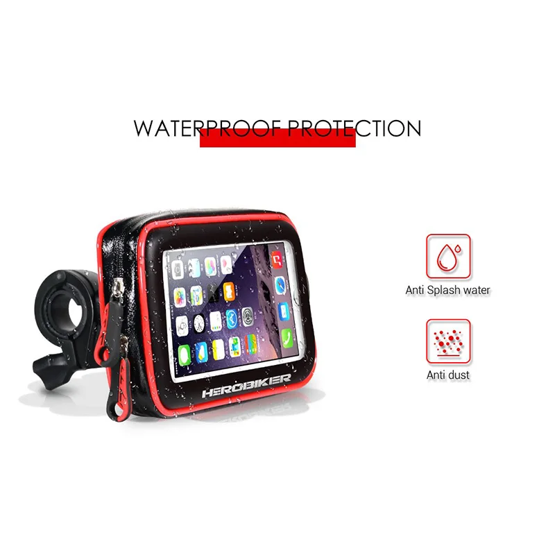 L/XL Водонепроницаемый велосипед для крепления мобильного телефона на держатель
