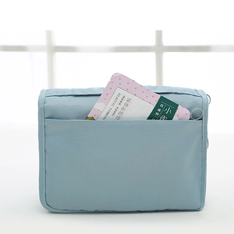 

Hanging Toiletry Wash Case Bags Waterproof Portable Travel Cosmetic Bag Oxford Cloth Large Capacity Waterproof Organizer Storage