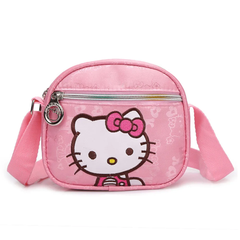 Kawaii Hello Kitty Детская сумка через плечо для девочек Doraemon модная уличная на молнии