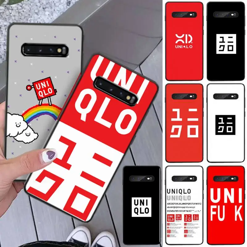 Модный Роскошный брендовый чехол Uniqlo с мультяшным рисунком чехлы для Samsung Galaxy S8 S9