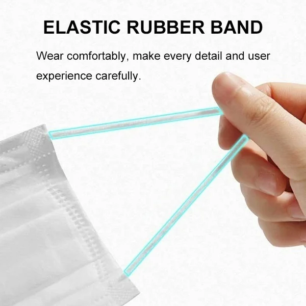 Одноразовые Уход за кожей лица крышка 3-слойная Нетканая Чехлы рот нос тени для