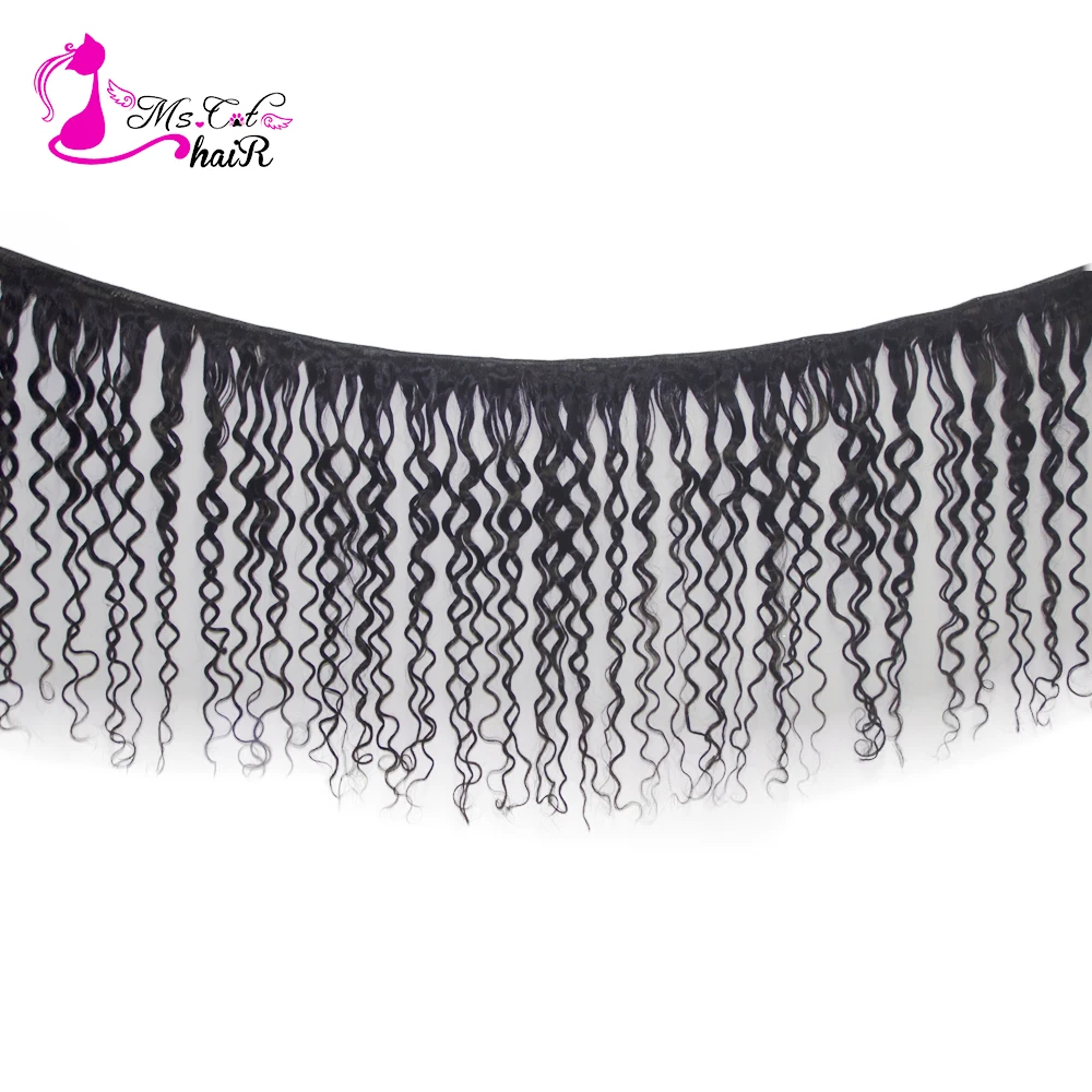 Ms Cat Hair 10 '' 26'' бразильские волнистые 3 пряди 100% человеческих волос для