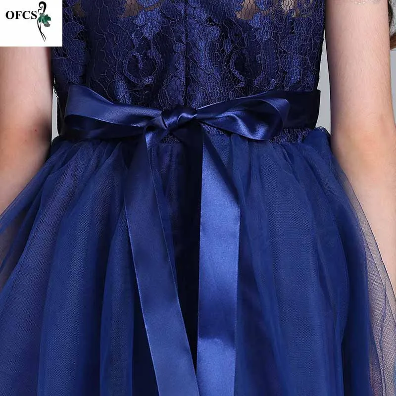 

The New EuropeAnd The United States Flower Girl Dress Children Show Party Dress Long Lace Princess Dress Of Tall Waist .Retail