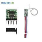 Универсальный беспроводной пульт дистанционного управления FUNSHION, переключатель постоянного тока 12 В 24 В, СВЕТОДИОДНЫЙ Переключатель 433 МГц, модуль радиоприемника, 4-канальный радиопередатчик, антенна