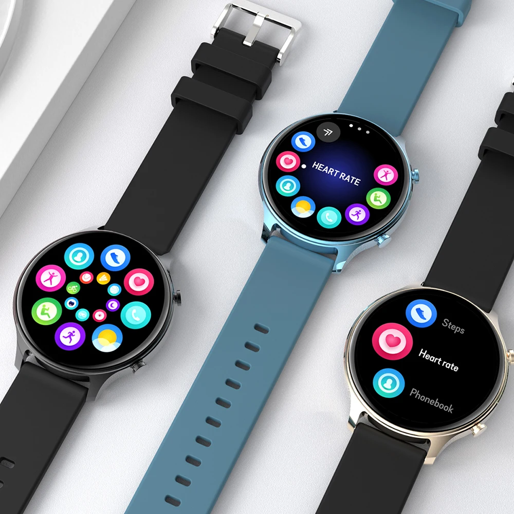 

IP67 Waterproof Smart Watch 1.28 Inches Full Circle Screen Heart Rate Blood Pressure Oxygen Fitness DS30 Tracker For Android IOS