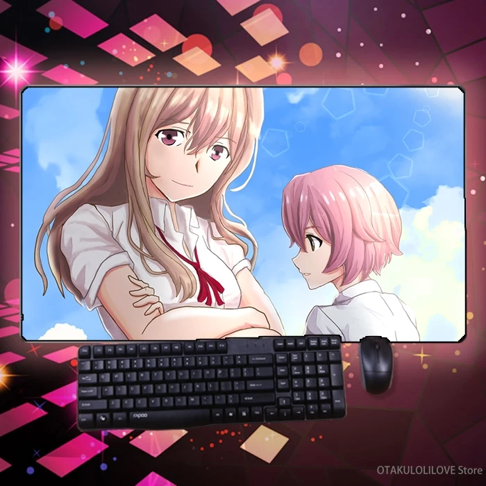 

Hot Anime Mouse Pad GLEIPNIR Shuichi Kagaya Aoki Erena Mice Mat Large Thicken PC Keyboard Table Pad Gaming Play Mat Holiday Gift