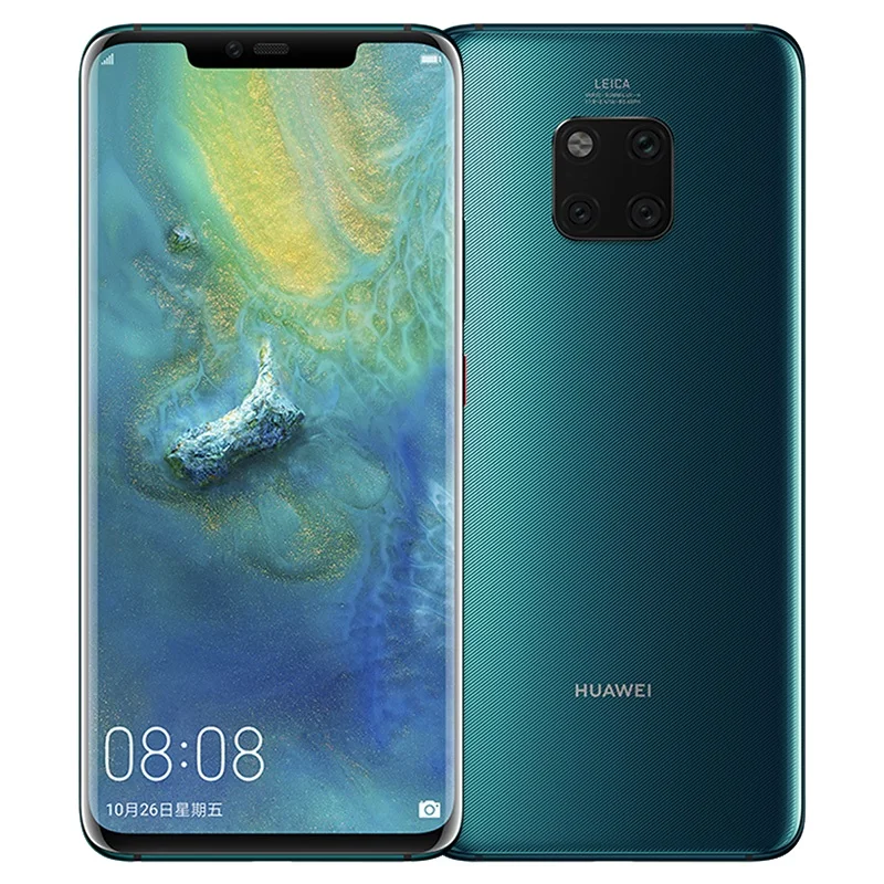 Green HUAWEI mate 20 Pro мобильный телефон 6,39 дюймов 2k OLED экран водонепроницаемый IP68 40 Мп задняя камера Kirin 980 Восьмиядерный разблокировка лица ID - Цвет: Green