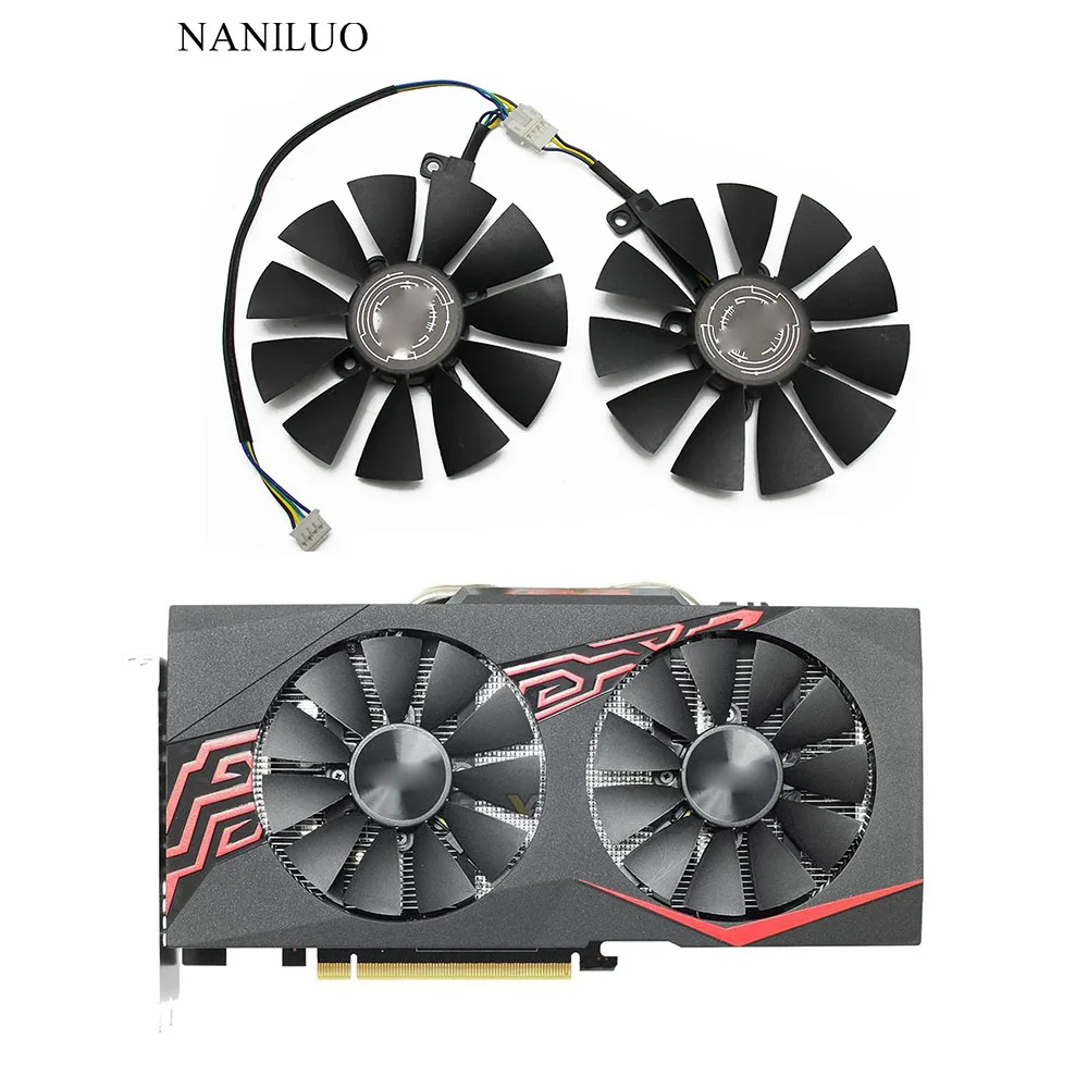 Вентилятор ждения 88 мм T129215SU 0.50A для ASUS GTX1060 1070 Ti RX 470 570 580 Dual OC