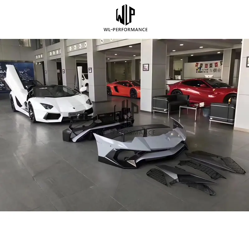 Lp700 до Lp750 Sv стиль стекловолоконного переднего бампера заднего задний спойлер для