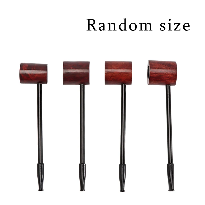 

Red Sandalwood Popeye Pipe Straight Briar Pipe Tobacco Portable Small Wooden Men's Pipe Sailor Pipes