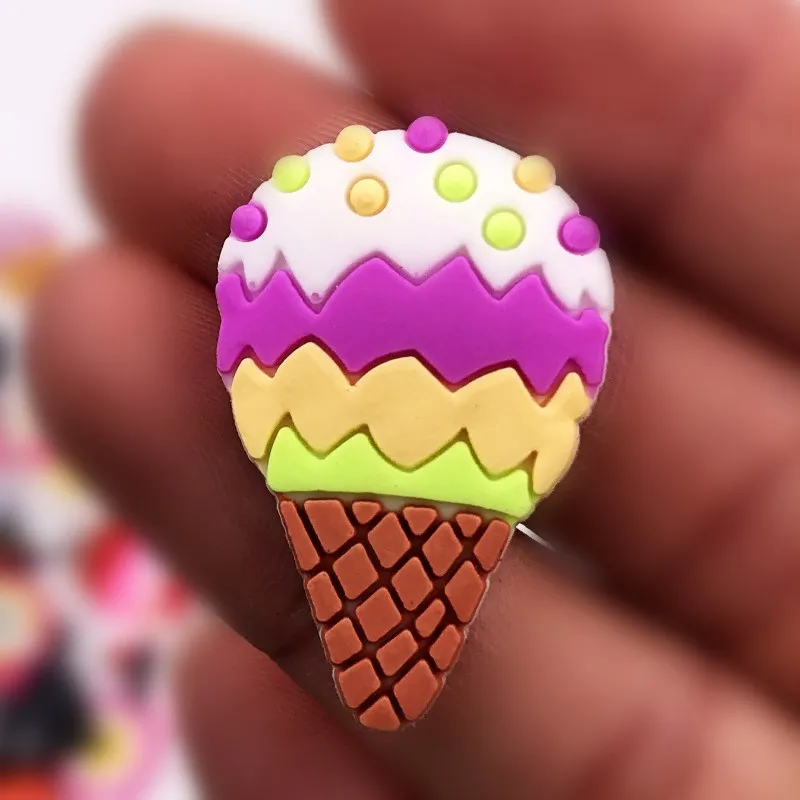 10 шт./компл. десерт лед втиснуть торт Еда значок милые аксессуары ПВХ плоские с
