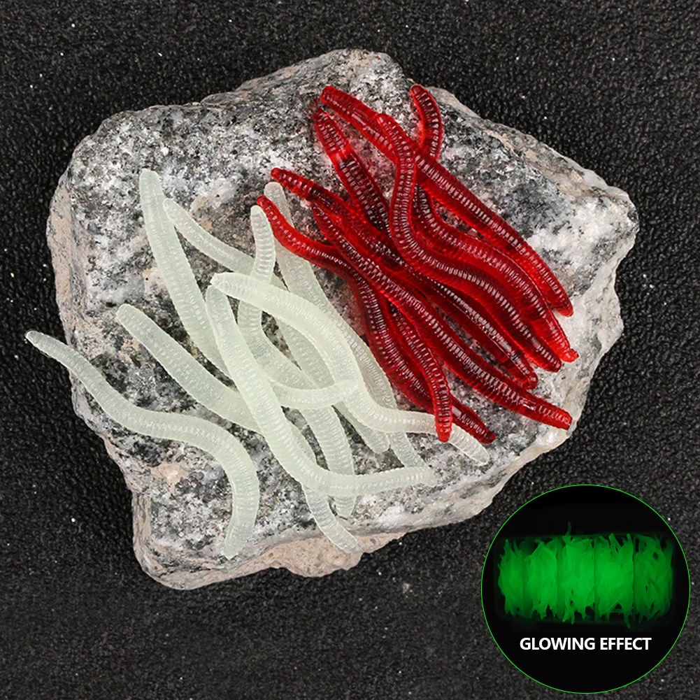 Реалистичная рыболовная силиконовая искусственная приманка в виде дождевого