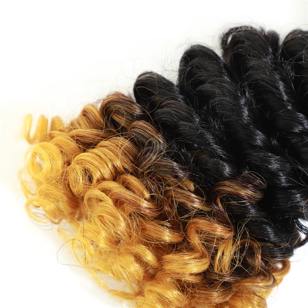 Надувные вьющиеся волосы пряди 14 Дюймов 5 все в одном 240 г термостойкие