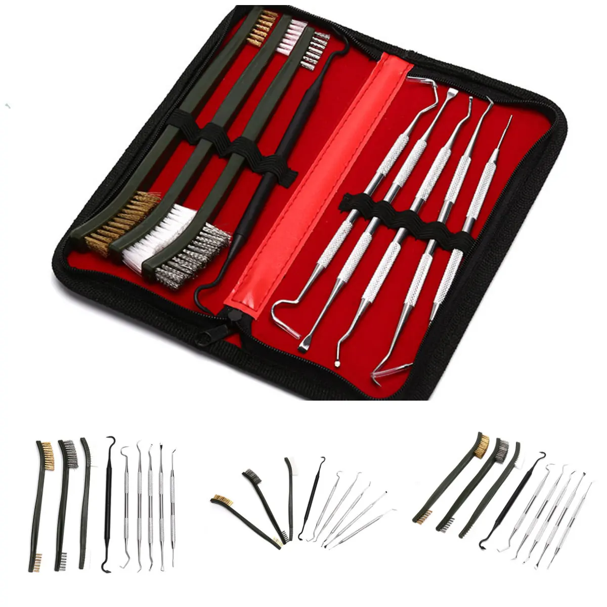 Набор для чистки оружия 9 шт./компл. универсальный набор пистолета охотничьего