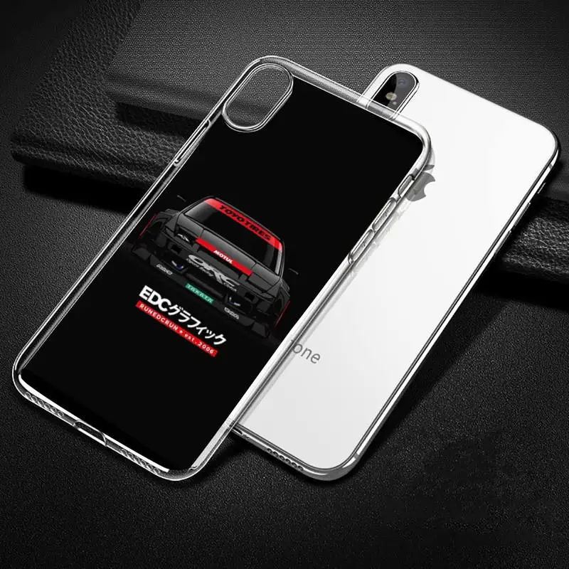 

sports car jdm drift Phone Case Transparent for iPhone Samsung 11 12 6 7 8 9 30 Pro X Max XR Plus lite