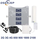 Четырехдиапазонный усилитель сотовой связи 2G 3G 4G Band 20 800 900 1800 2100 2600 МГц GSM DCS WCDMA LTE, ретранслятор сотовой связи + антенна