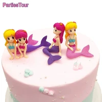 mermaid cake decoration miniature mermaid figurines mermaid doll faux mermaid birthday cake decoration party mermaid party