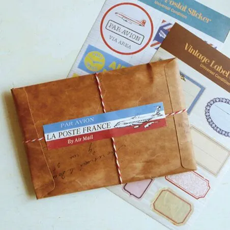 Винтажный крафтовый конверт MINKYS утолщенная бумажная сумка для хранения школьные