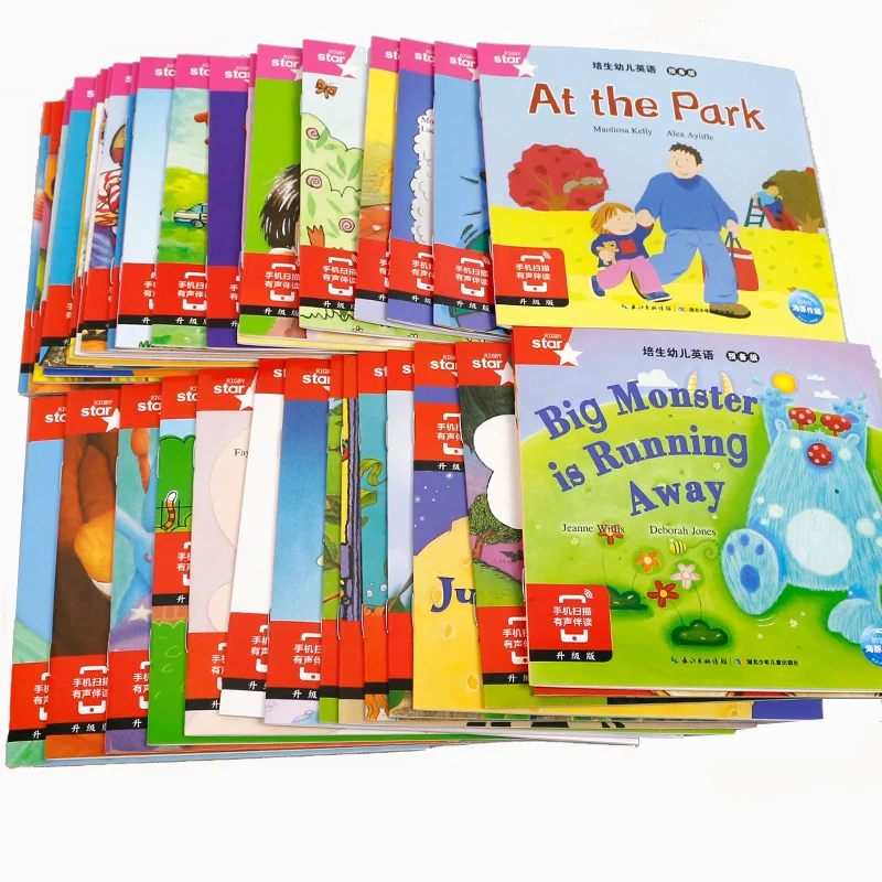 

35PCS Children Books Educational Two to Six Years Old English Color Picture Books 35 books Children English Reading Story Book