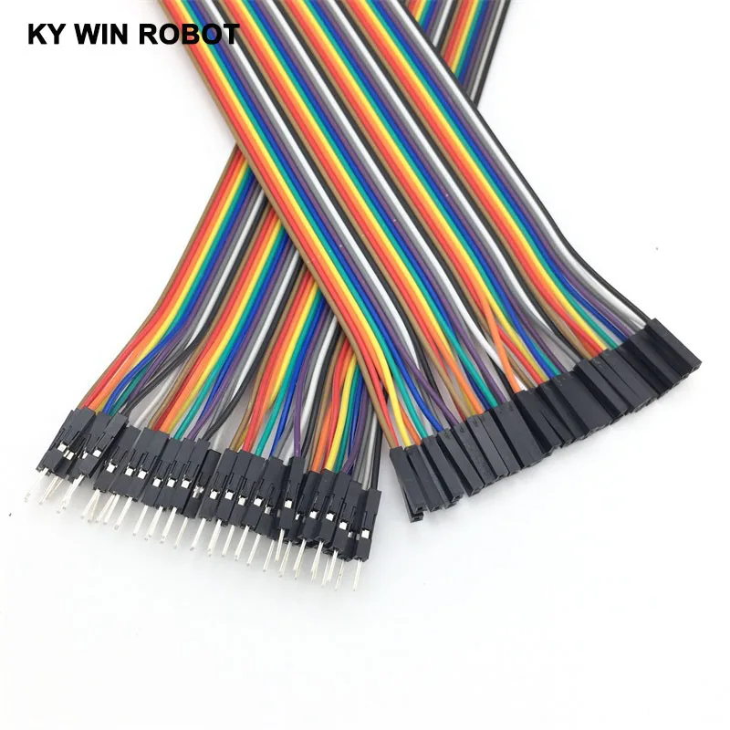 Перемычка dupont для кабеля 40 шт. кабель линия штырь-гнездо 20 см 2 54 мм 1P arduino Набор