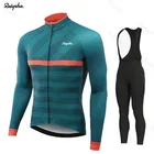 Весна 2022, комплект велосипедной одежды RalvphaTeam из Джерси с длинным рукавом, одежда для горного велосипеда, велосипедная одежда, мужская одежда для велоспорта