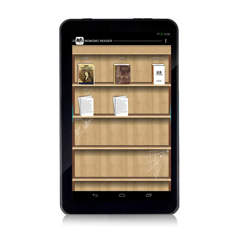 7 дюймов TFT электронная книга ридер Android WiFi цифровой музыкальный видео плеер поддержка PDF EPUB FB2 Поддержка карты расширения Подарок 32 Гб карта