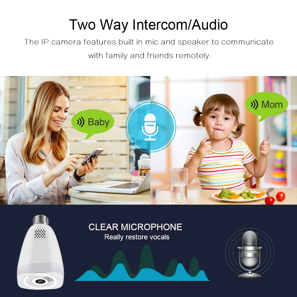 

KORANG 5MP 3MP Wifi Panorama Camera Security Lamp Panoramic Bulb CCTV Video Wireless Ip Camera Surveillance Fisheye Monitor