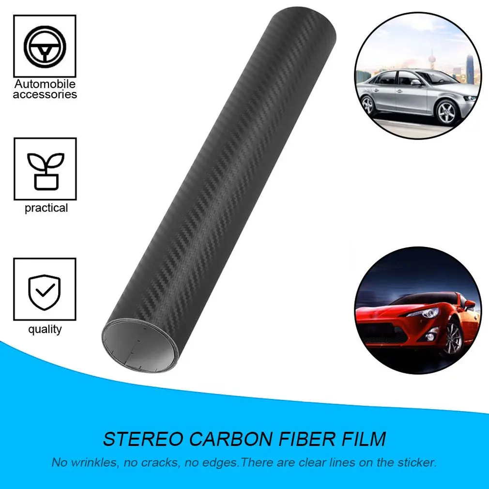 127*30 см наклейки 3D Мембрана из углеродного волокна универсальные водостойкие для