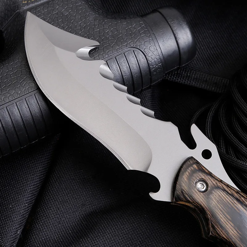 Стальной нож для выживания 440C Тактический Многофункциональный резец с