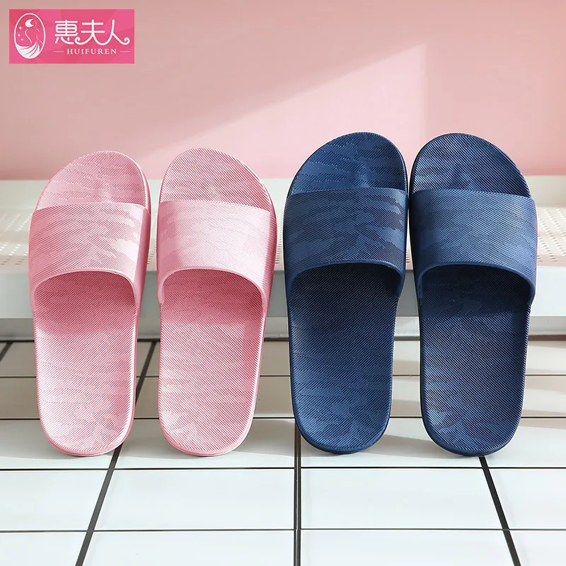 

Slipper Lady Home Indoor Couple Bathroom Bath Non-slip Thick-soled Slippers Man Men Shoes House Slippers Women Shoes