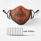 Леонардо ДиКаприо Django смеющаяся маска на половину лица пылезащитные маски против пыли черная Повседневная теплая унисекс маска