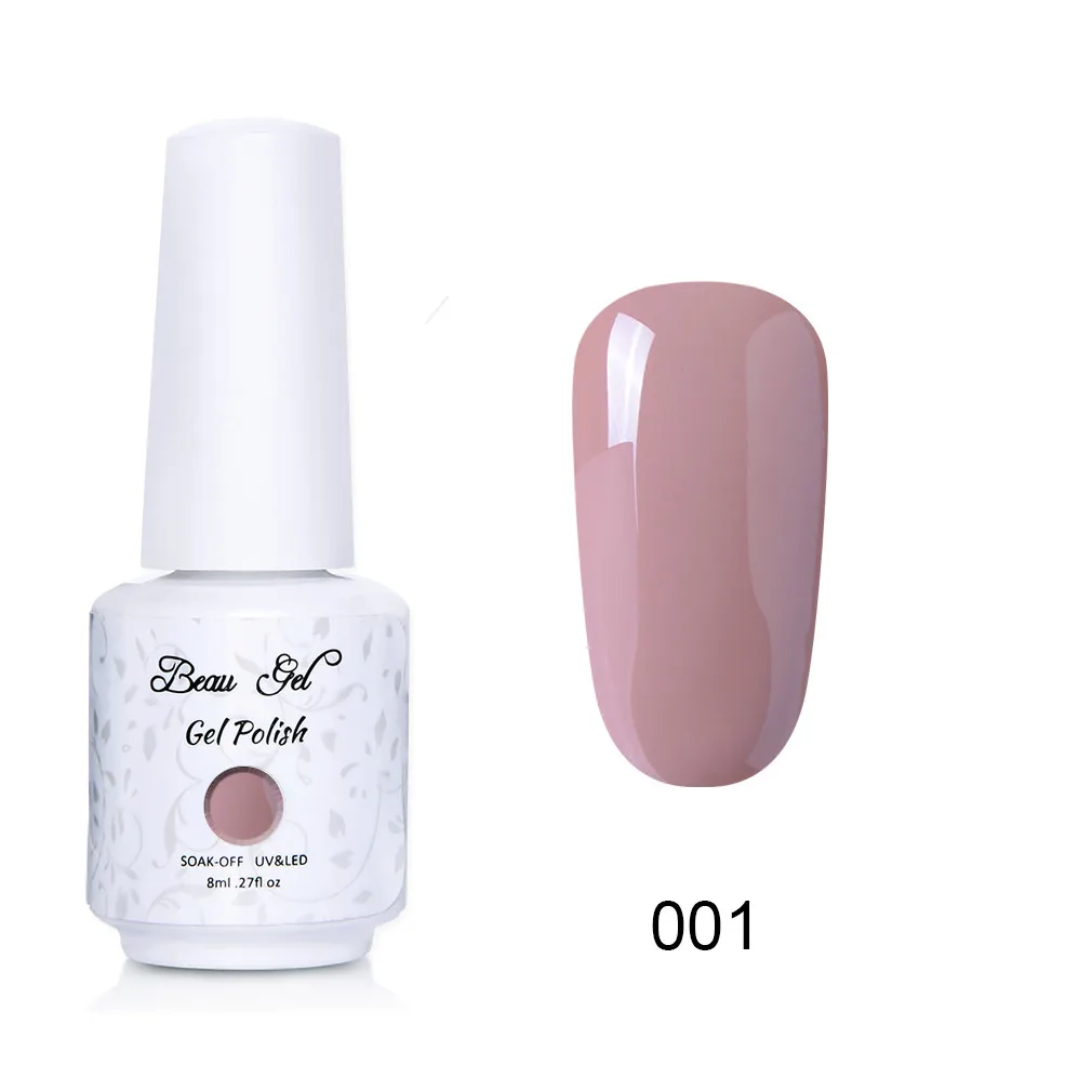 NU001 Beau гель 8 мл флуоресцентный неоновый Гель-лак для ногтей Vernis полуперманентный УФ-Гель-лак впитывающий Гель-лак для ногтей - Цвет: NU001