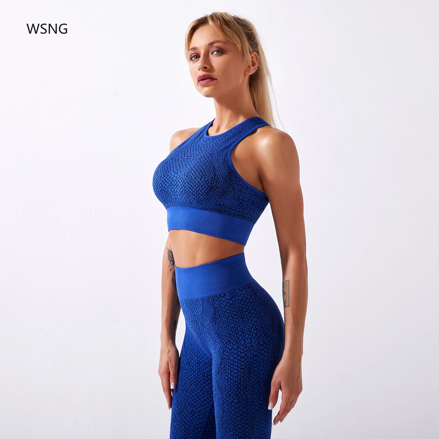 Комплект одежды для йоги женский бесшовный комплект из 2 предметов спортивные