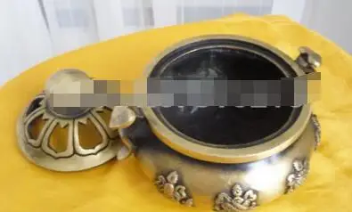 Тибетский Храмовая бронзовая фигурка Буддизм статуя Ruyi 8 счастливый Плетеный