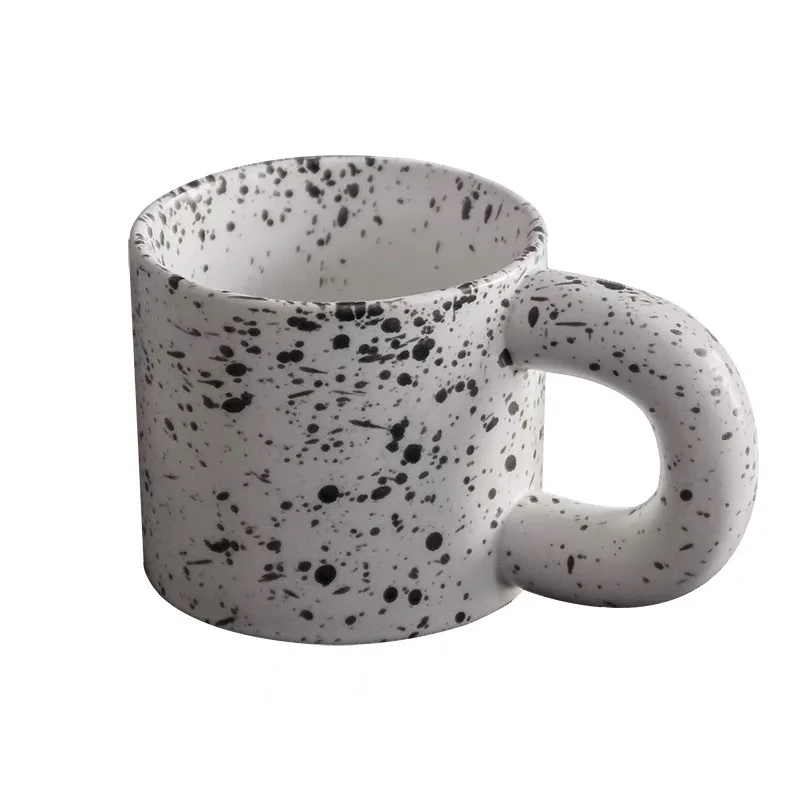 

Nordic INS Mugs Funny Big Handle Hand Ceramic Cups Unique Gifts for Friends