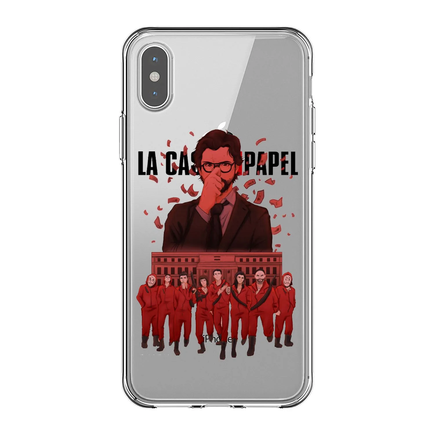 Испанский ТВ серии La Каса де papel Мягкий Силиконовый ТПУ чехол для телефона iPhone 11 Pro MAX 5s se 6 6s Plus 7 8 Plus X XR XS MAX - Цвет: TPU