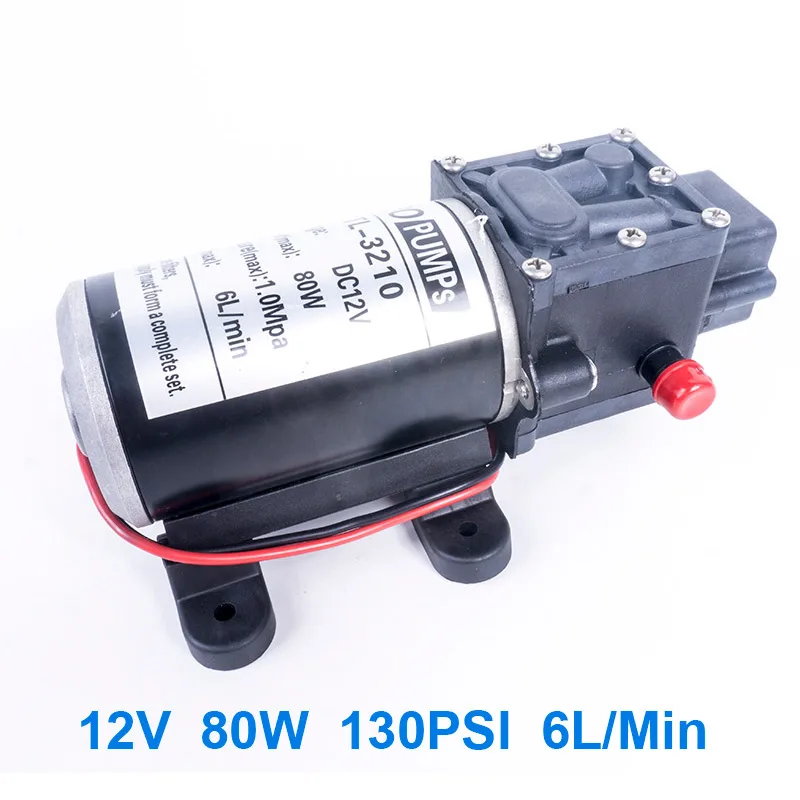 Return valve type 12V 6L/мин самогрунтовой водный насос высокого Давление фургон, кемпинг лодка Автомойка садовый агроирригационный насос опрыскивателя - Напряжение: Return valve type