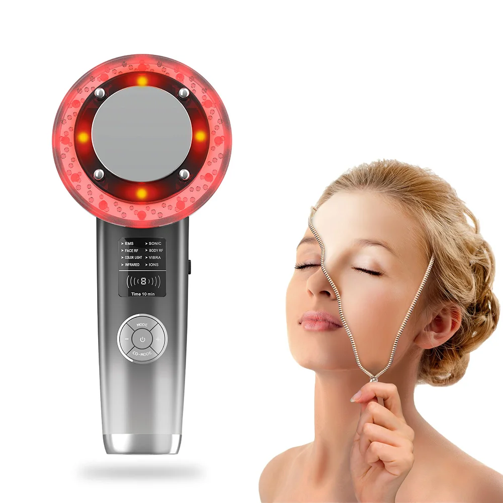 

8 In 1 Ultrasound Cavitation Facial Cleansing Slimming Massager Anti-Cellulite Fat Burner Skin Lift Infrared Therapy Machine