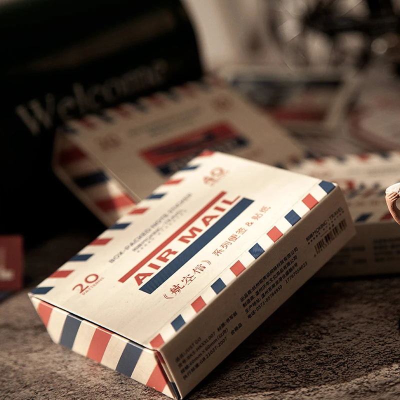 40 шт./кор. винтажные серии авиапочты бумажные упаковка наклеек для