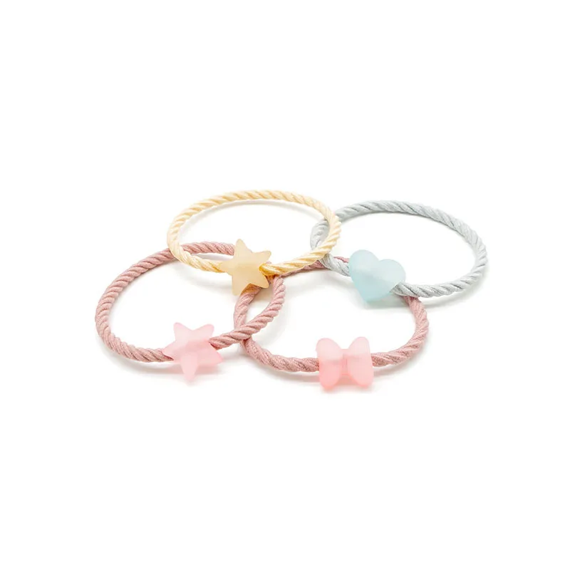 3 шт./Лот Детская эластичная повязка для волос с героями мультфильмов сердечками