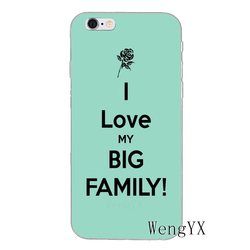 I love my family аксессуары чехол для телефона iPhone 11 Pro XS Max XR X 8 7 6 6S Plus 5 5S SE 4s 4 iPod Touch |