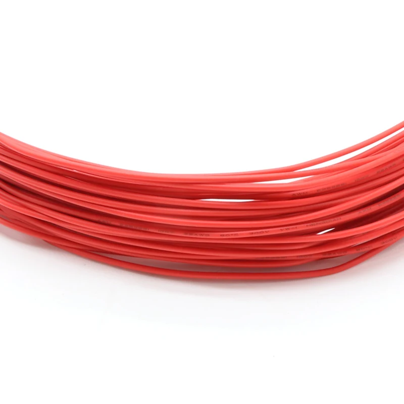 2M UL1007 PVC Tinned Copper Single Core Wire Cable Line 14/16/18/20/22/24/26 AWG White/Black/Red/Yellow/Green/Blue/Brown/Orange |