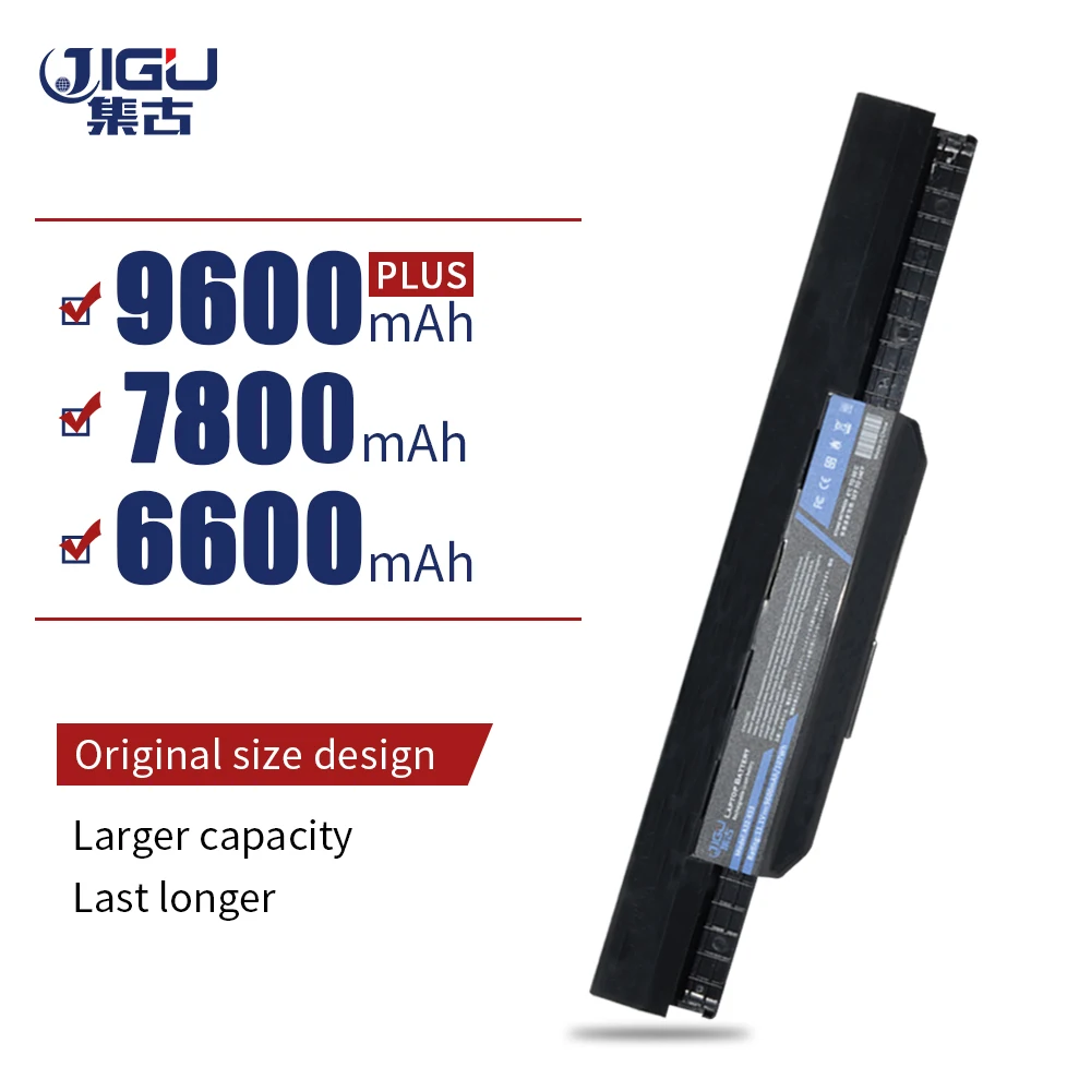 Аккумулятор JIGU 9 ячеек для ноутбука Asus K53S K53 K53E K43E K53T K43S X43E X43S K43T K43U A53E A53S K53S|battery for