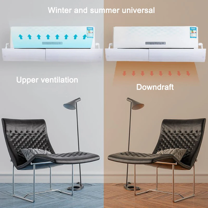 

Windproof Telescopic Baffle Air Conditioning Windshield Anti-Direct Blow Air Hood BJStore