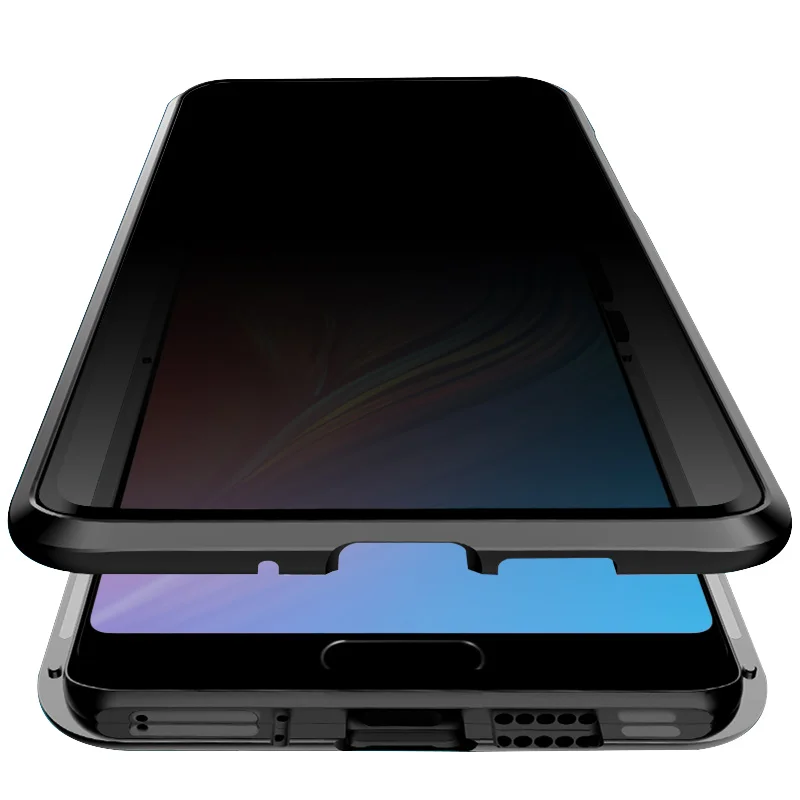 Роскошный Магнитный чехол для huawei P20 P30 Pro Lite с защитой от подзорья переднее и