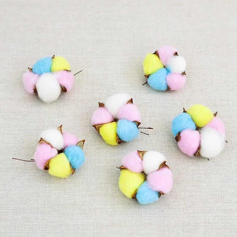 Искусственные хлопковые стебли цветы деревенский стиль ваза наполнитель для ВАЗ