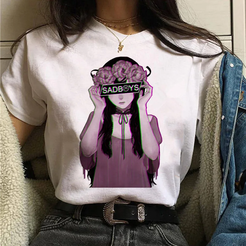 617 Эстетическая футболка vaporwave Michelangelo Женская модная новая футболка harajuku Повседневная Корейская стильная графическая футболка в стиле хип-хоп женская - Цвет: 617