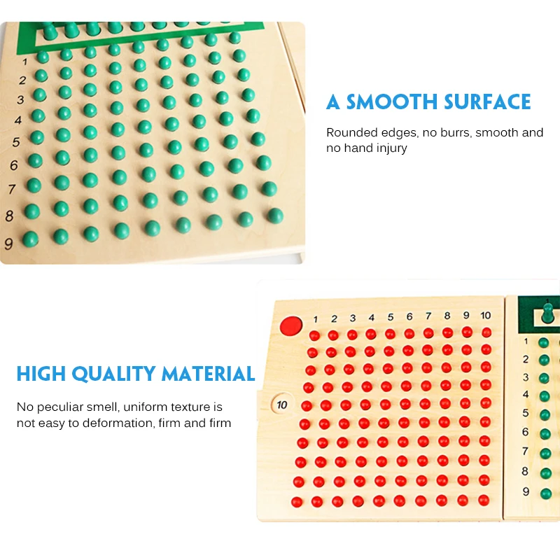 

Baby Toy Montessori Multiplication Bead Board And Division Bead Board For Early Childhood Education Preschool Training Toys