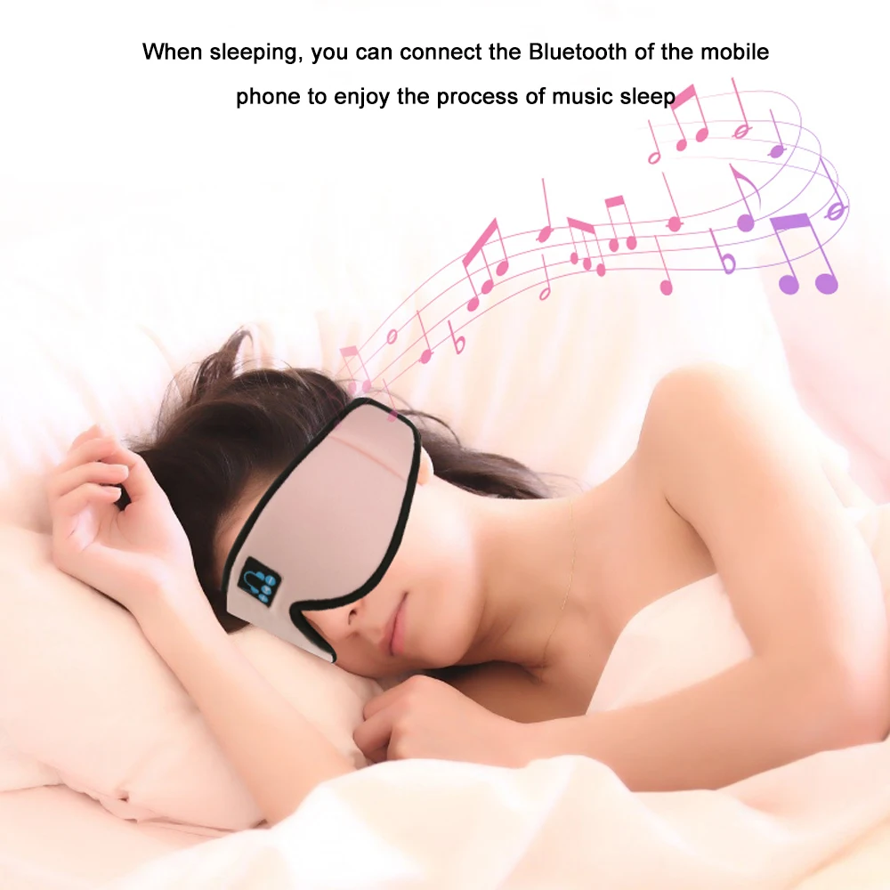 2020 Беспроводная Bluetooth 5 0 маска для глаз 3D стерео объемный звук музыка звонки